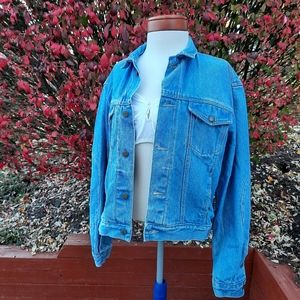 Calvin Klein Vintage 90's Denim Trucker Jacket Blue Wash Jean Rare